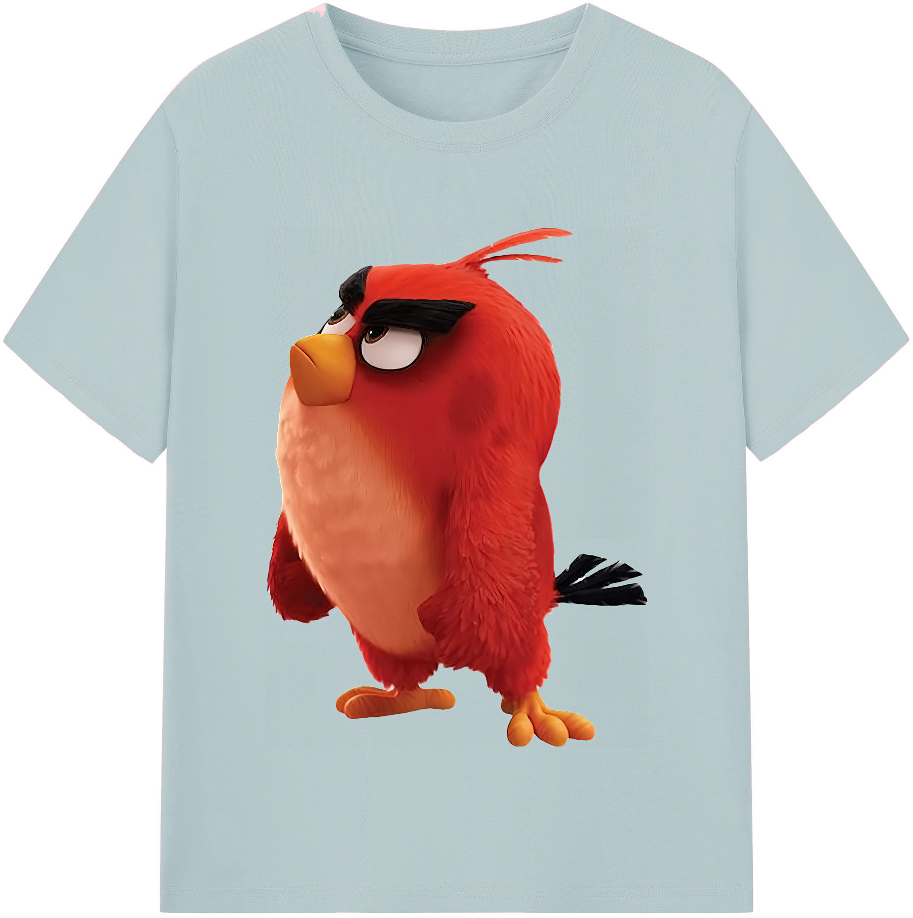 （画像用） Angry Birds アングリーバード 綿100％半袖Tシャツ（フロントプリント）